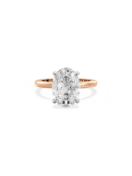 Oval Ceremonial Solitaire Ring