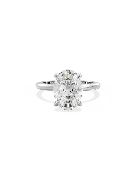 Oval Ceremonial Solitaire Ring