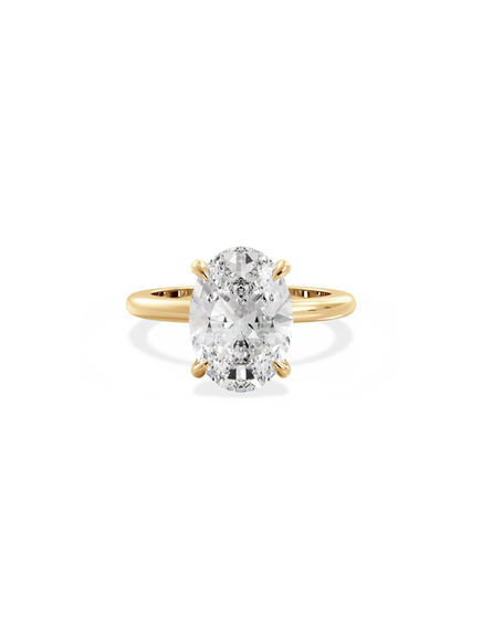 Oval Ceremonial Solitaire Ring