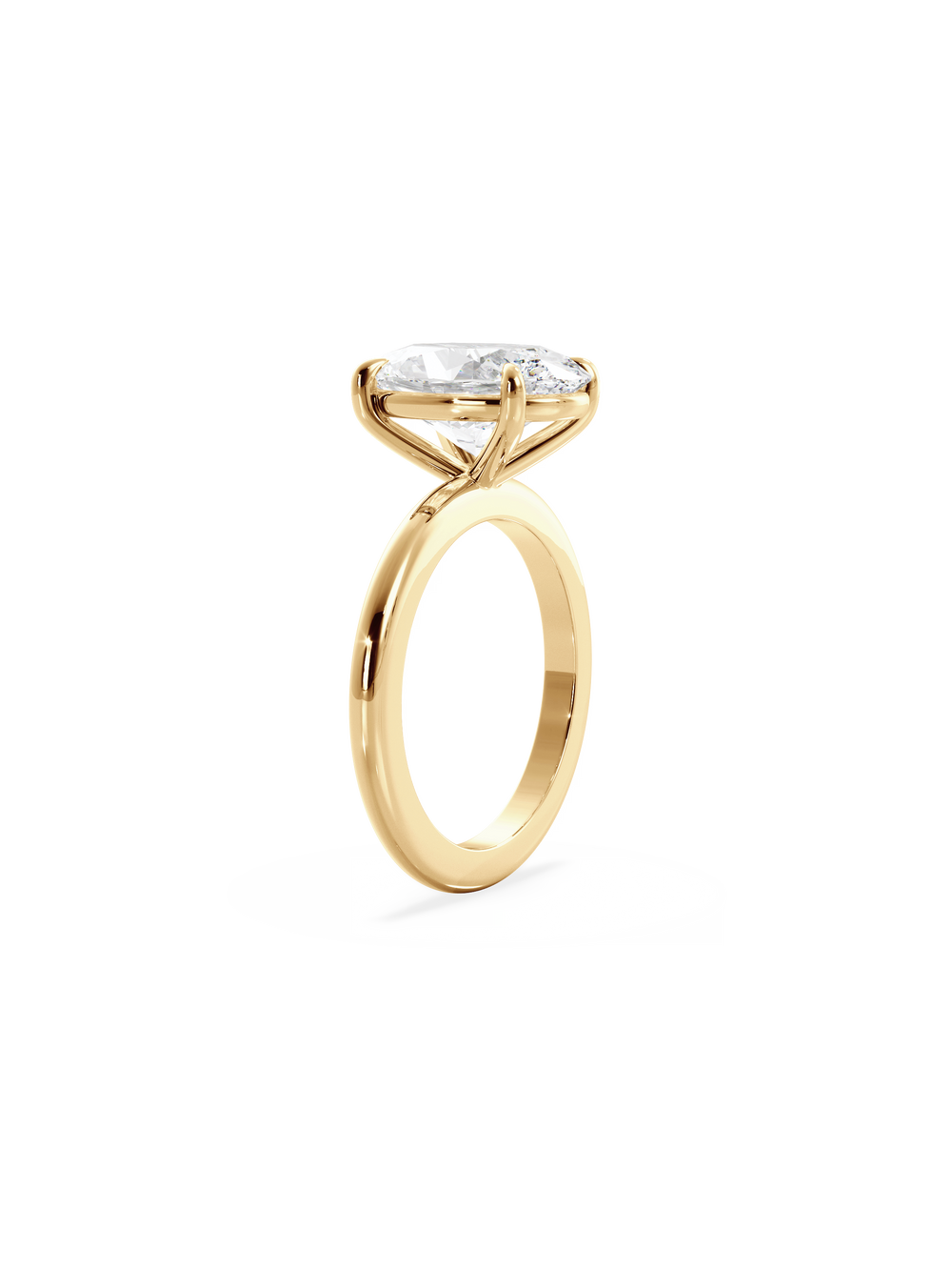 Oval Ceremonial Solitaire Ring - View 