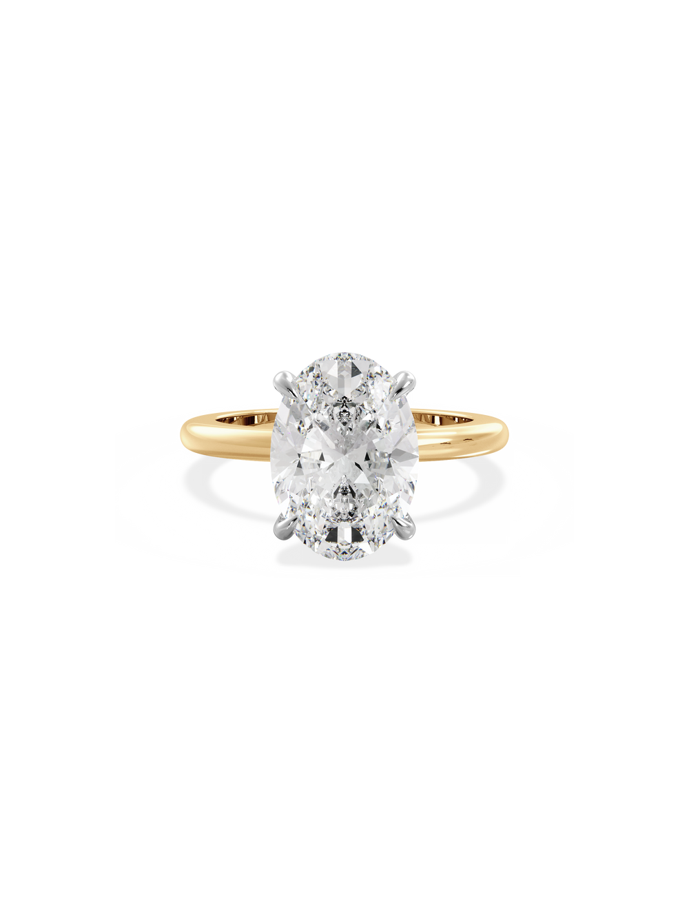 Oval Ceremonial Solitaire Ring - View 