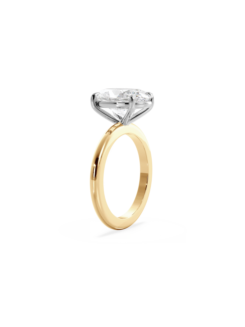 Oval Ceremonial Solitaire Ring - View 