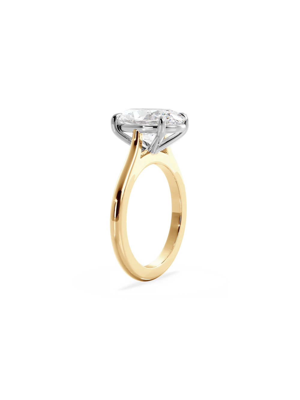 Oval Classic Solitaire Ring - View 