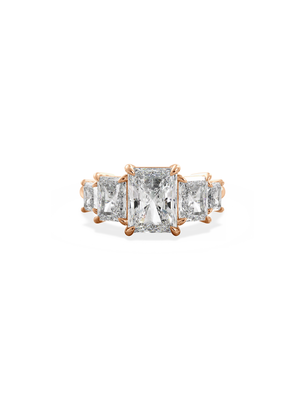Radiant Signature Five-Stone Ring - View 