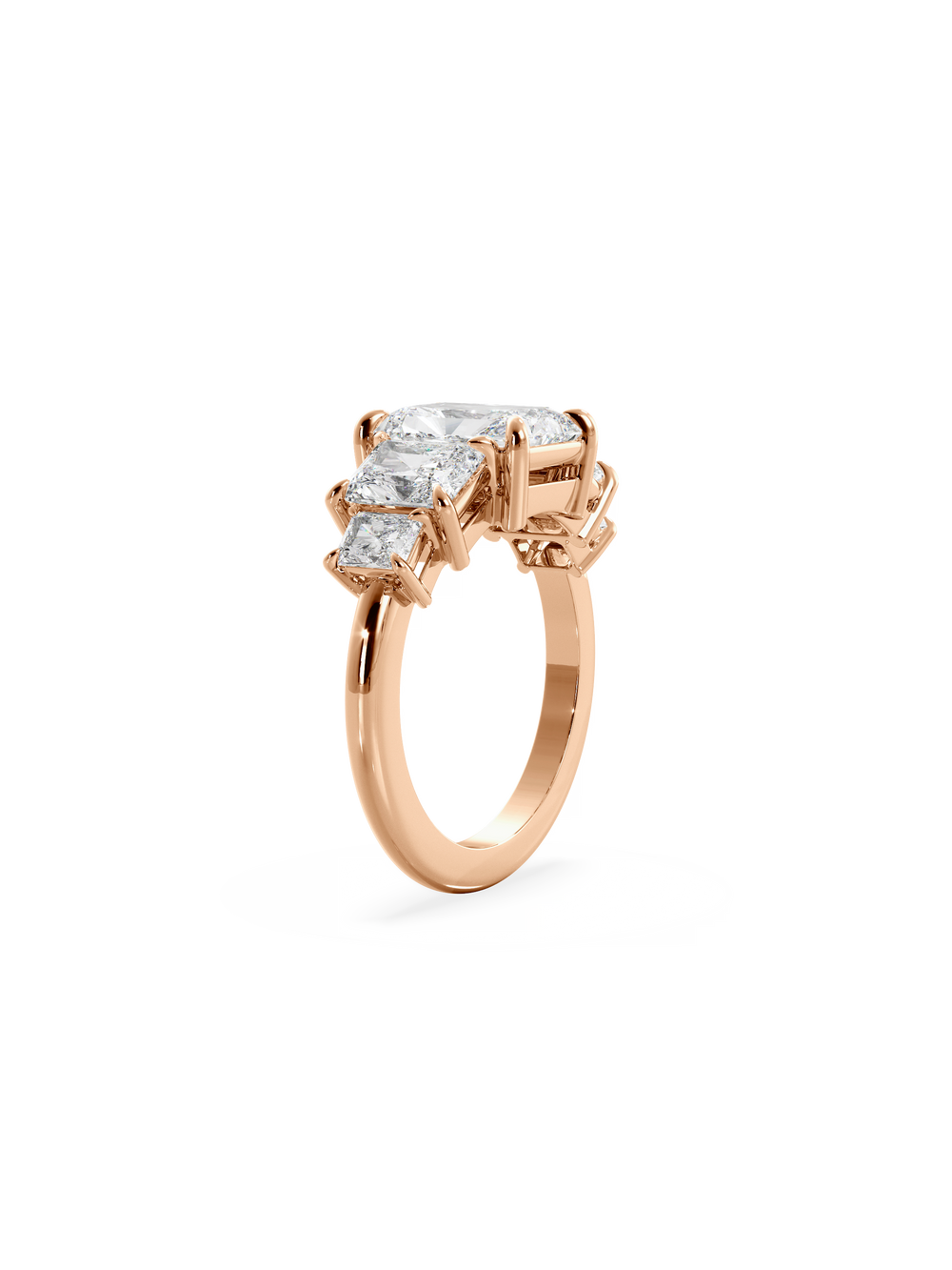 Radiant Signature Five-Stone Ring - View 