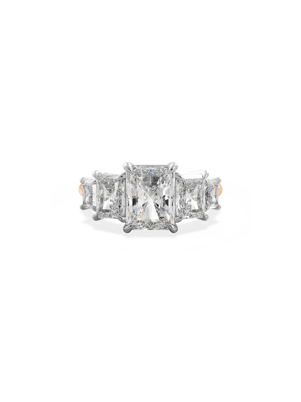 Radiant Signature Five-Stone Ring - View 