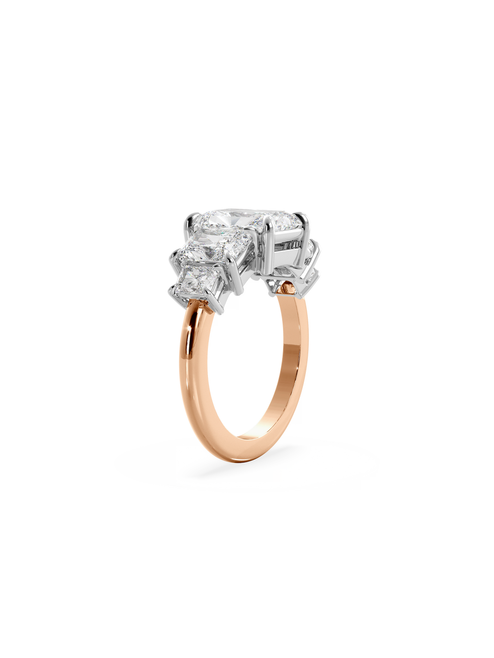 Radiant Signature Five-Stone Ring - View 
