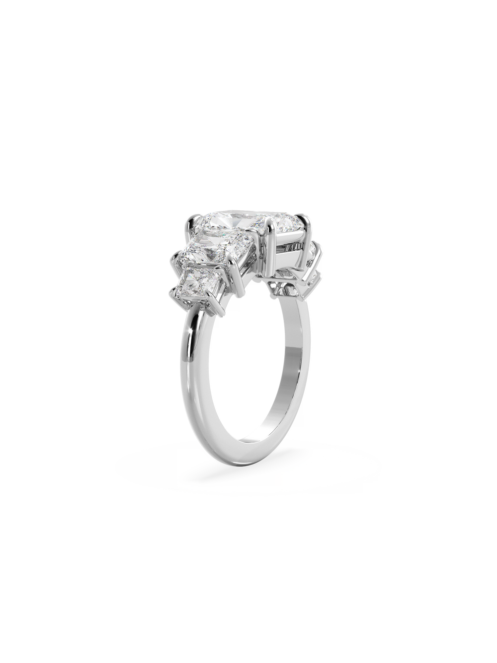 Radiant Signature Five-Stone Ring - View 
