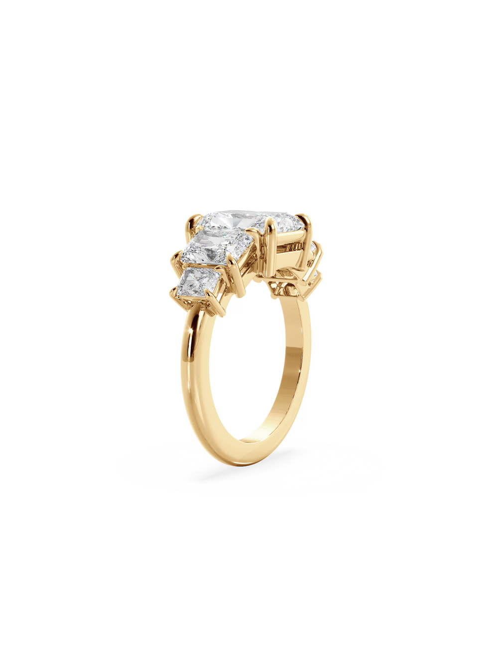 Radiant Signature Five-Stone Ring - View 