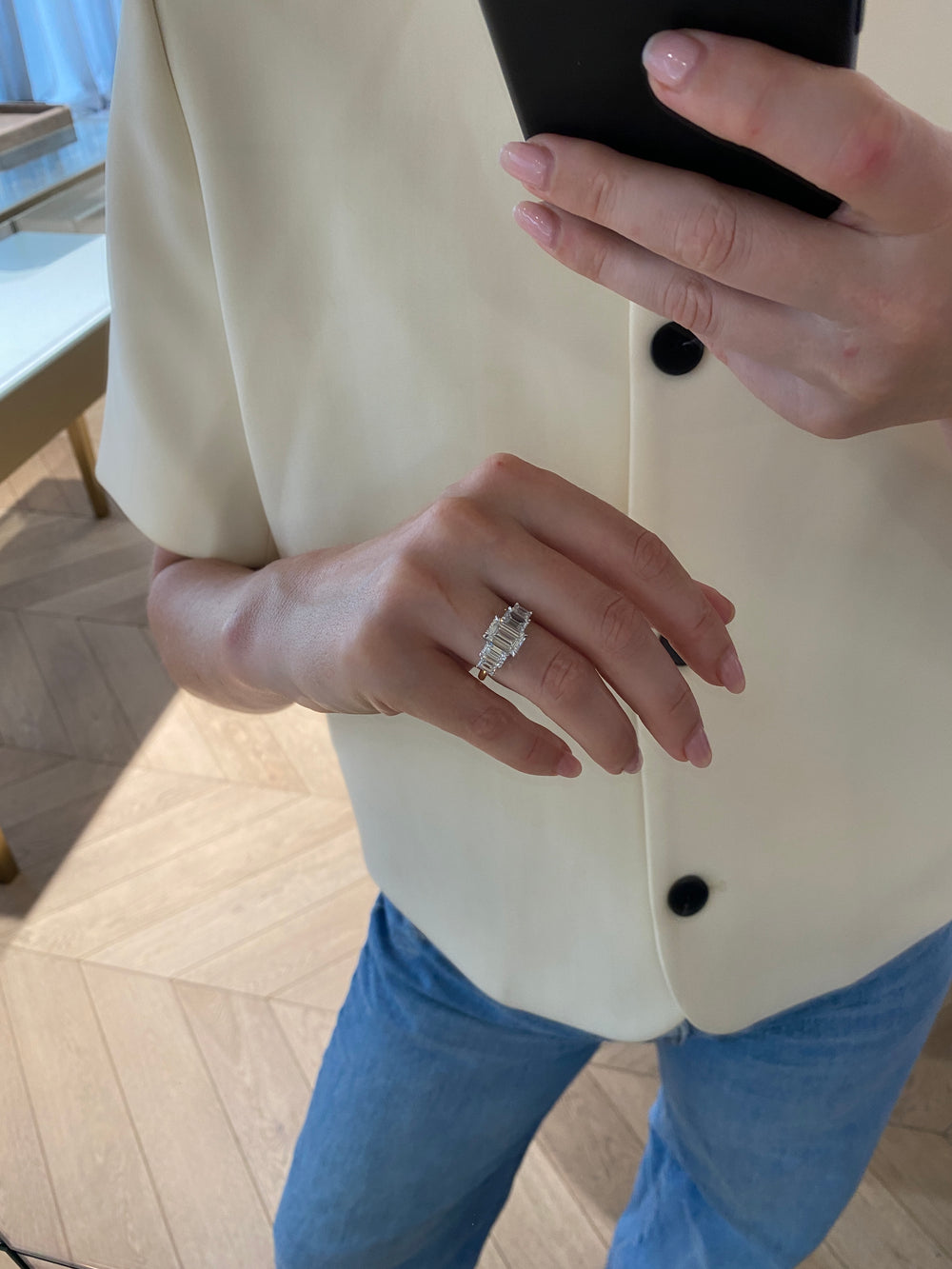 Emerald Signature Five-Stone Ring - View 