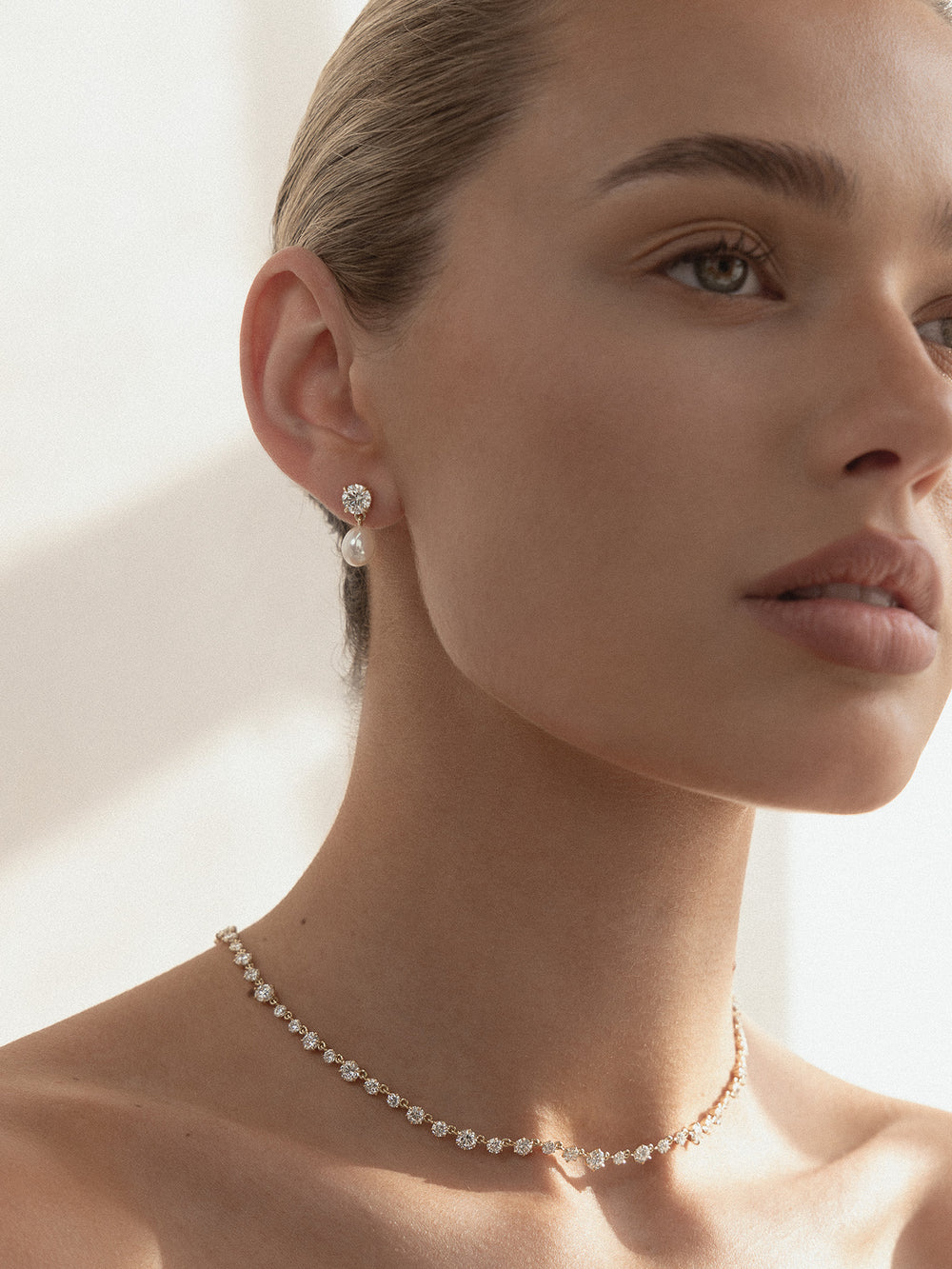Aurora Pearl Earrings - View 