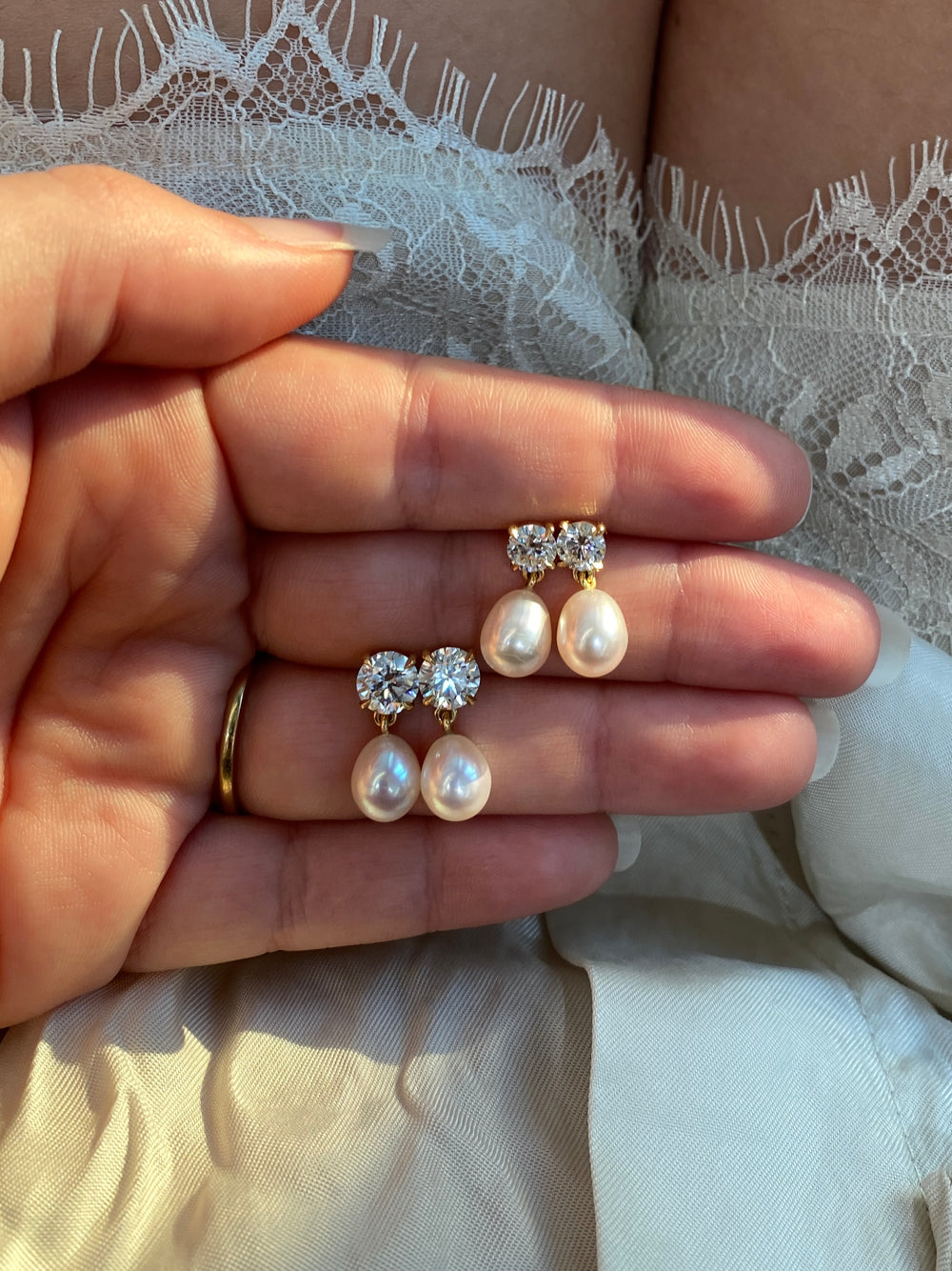 Aurora Pearl Earrings - View 