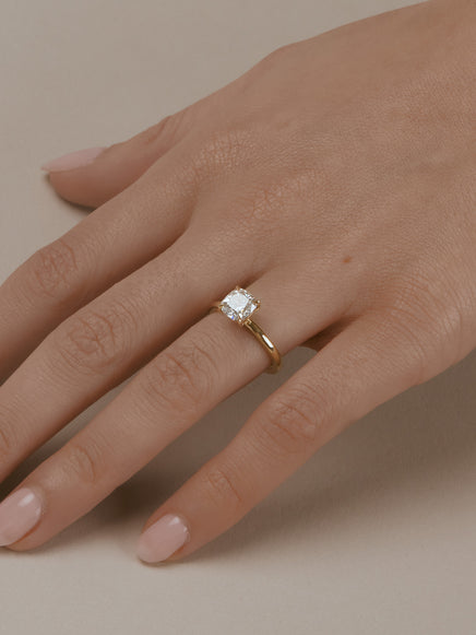 Cushion Ceremonial Solitaire Ring