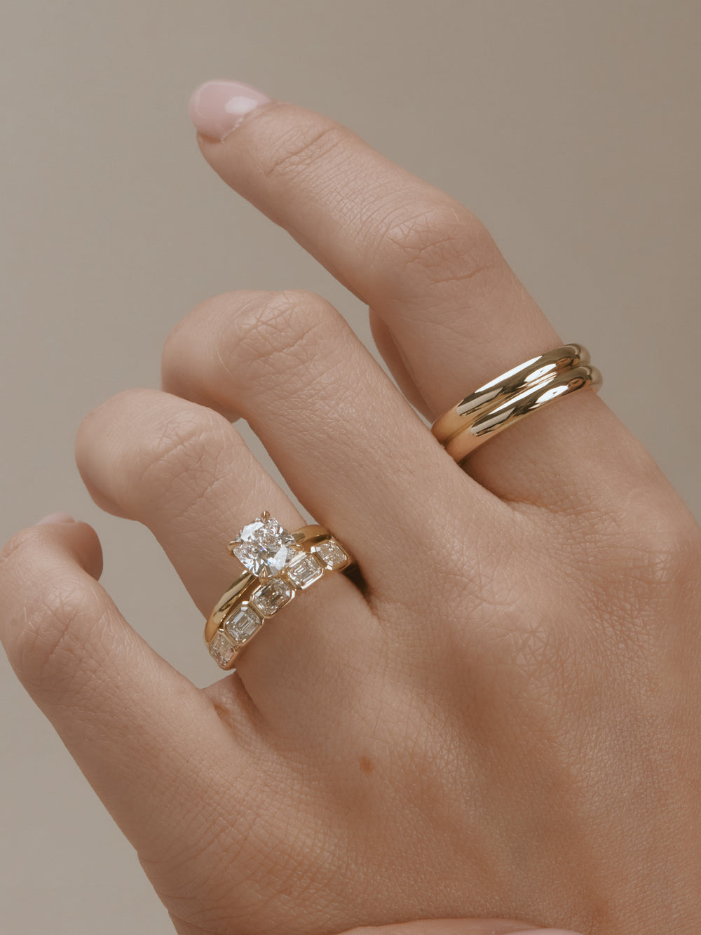 Cushion Ceremonial Solitaire Ring - View 