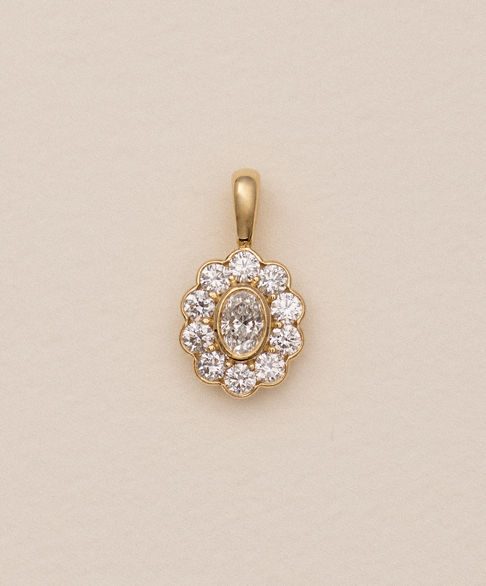 Diamond Solene Pendant - View 