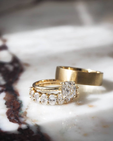 Elongated Cushion Ceremonial Solitaire Ring