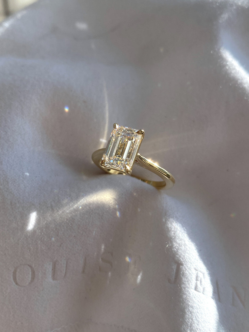 Emerald Classic Solitaire Ring - View 