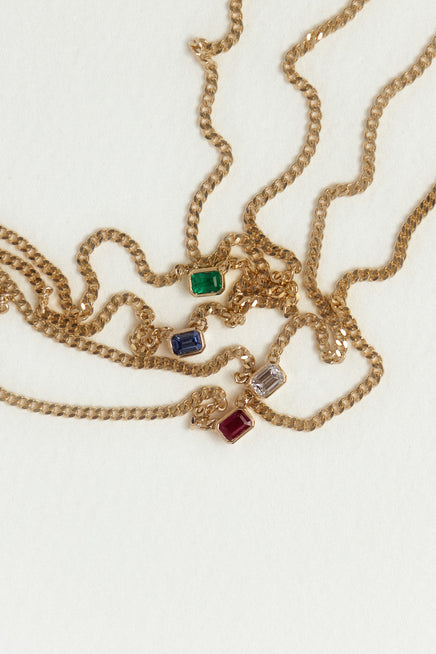 Emerald Curb Necklace
