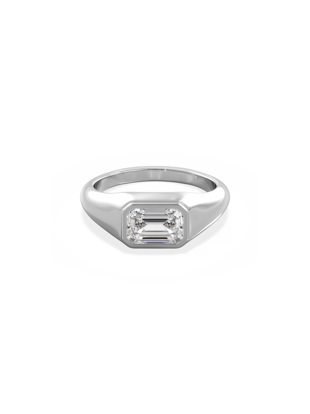 Emerald Signet Ring - View 