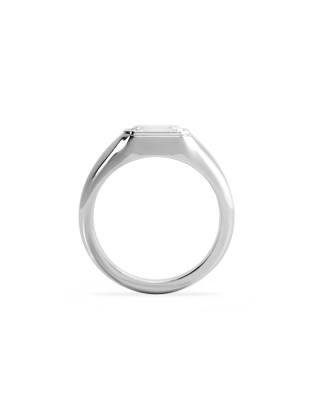 Emerald Signet Ring - View 