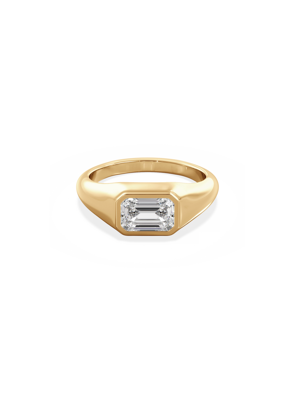 Emerald Signet Ring - View 
