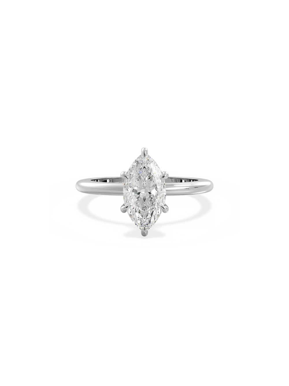 Marquise Ceremonial Solitaire Ring