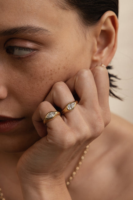 Marquise Signet Ring