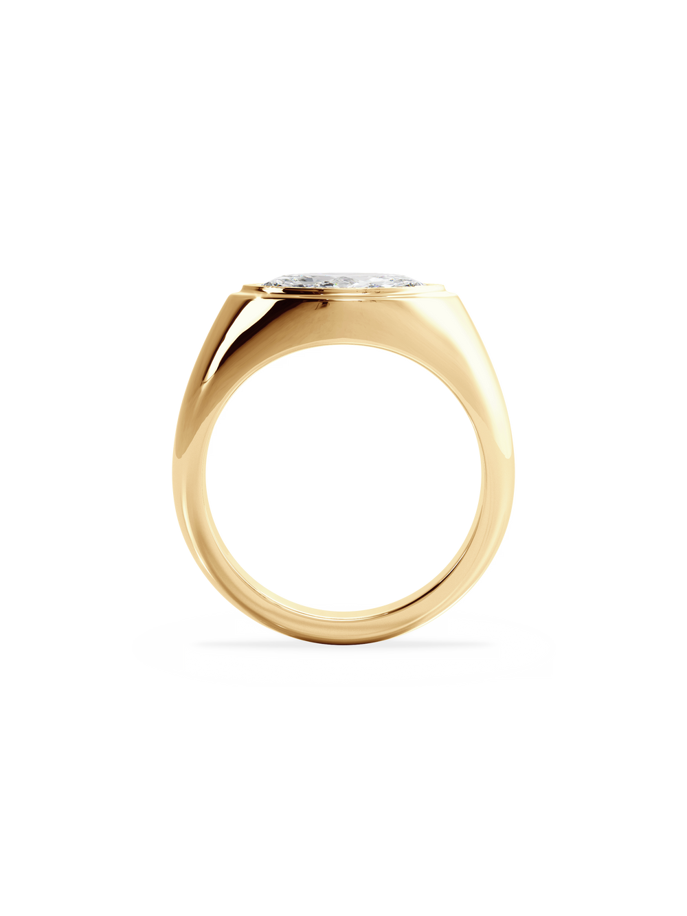Marquise Signet Ring - View 