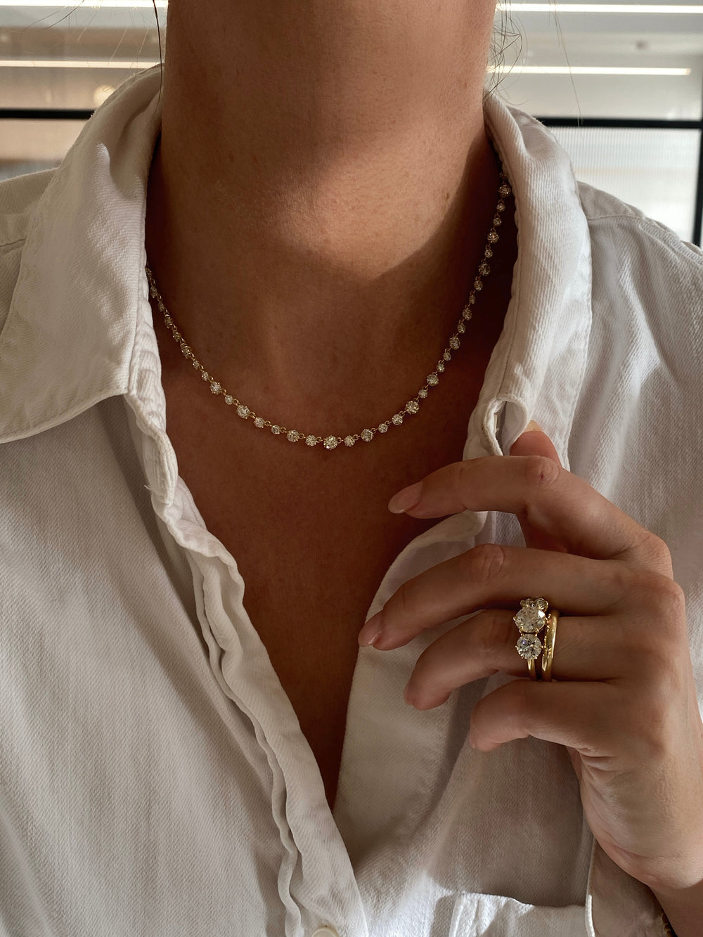 Orbit Tennis Necklace - View 
