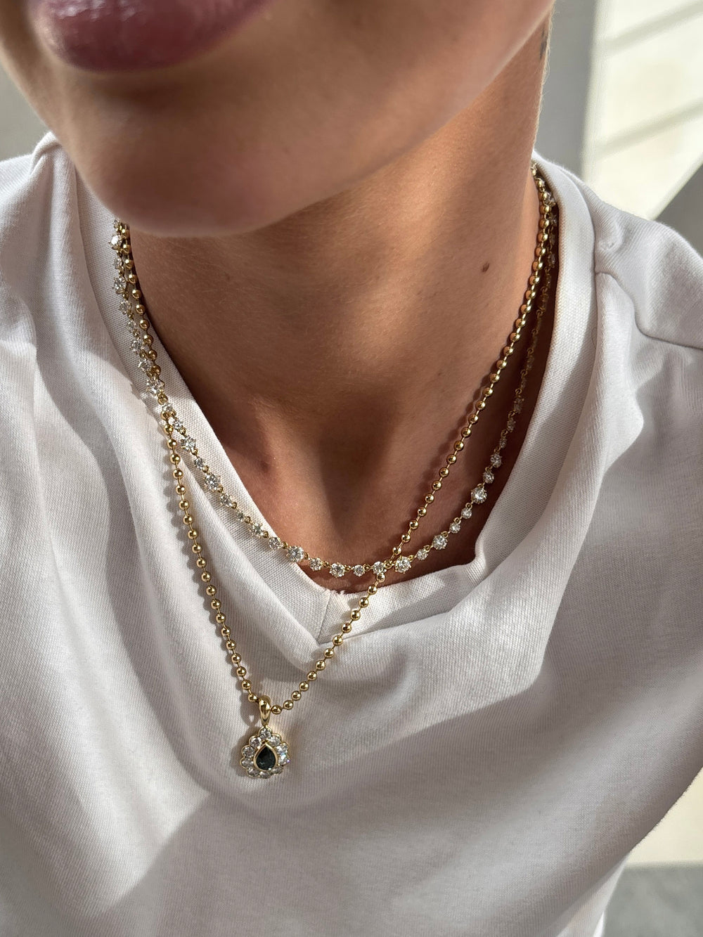 Orbit Tennis Necklace - View 