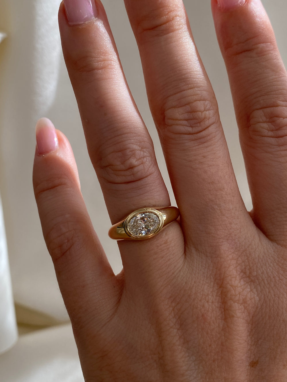 Oval Signet Ring - View 