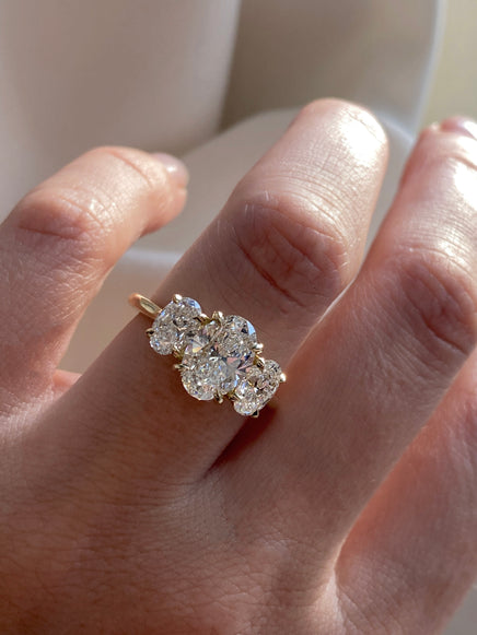Oval Trilogy Ring