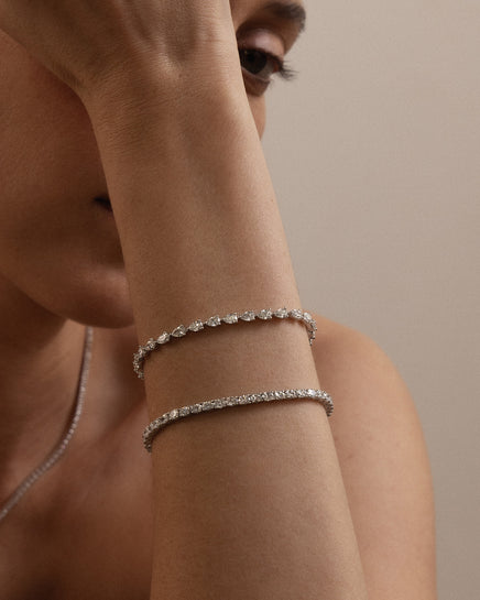 Pear East-West Tennis Bracelet