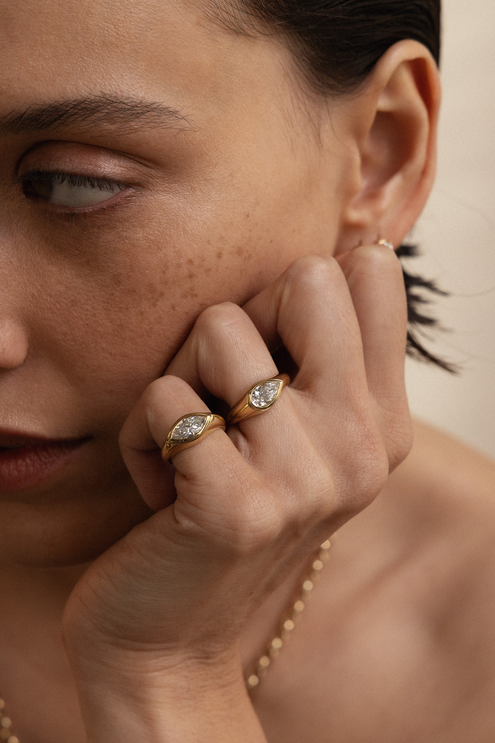 Pear Signet Ring - View 
