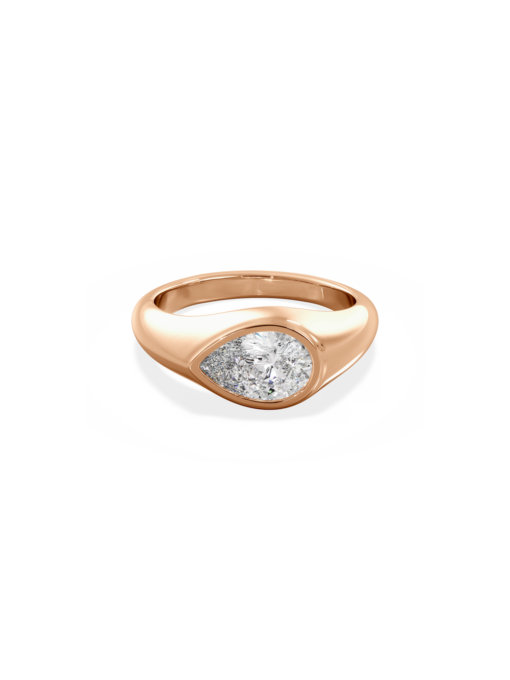 Pear Signet Ring - View 