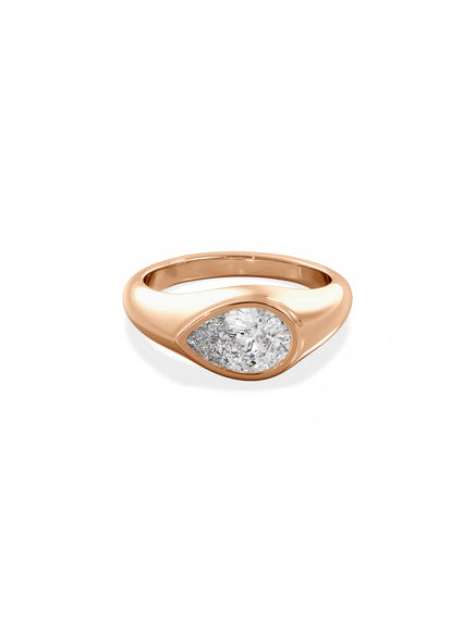 Pear Signet Ring