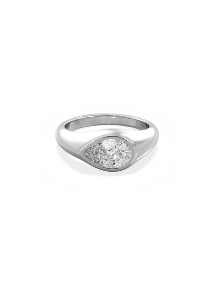 Pear Signet Ring