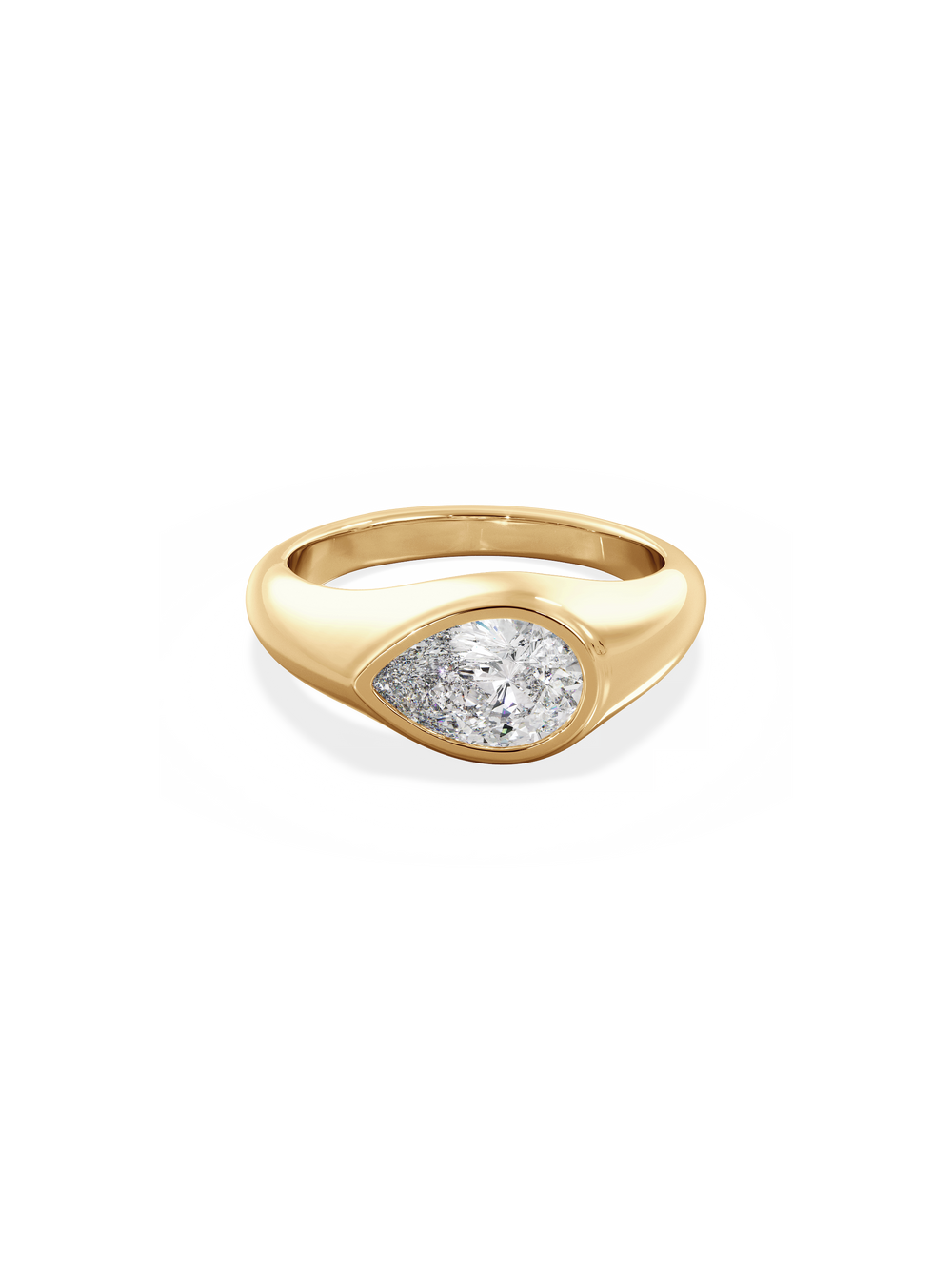 Pear Signet Ring - View 