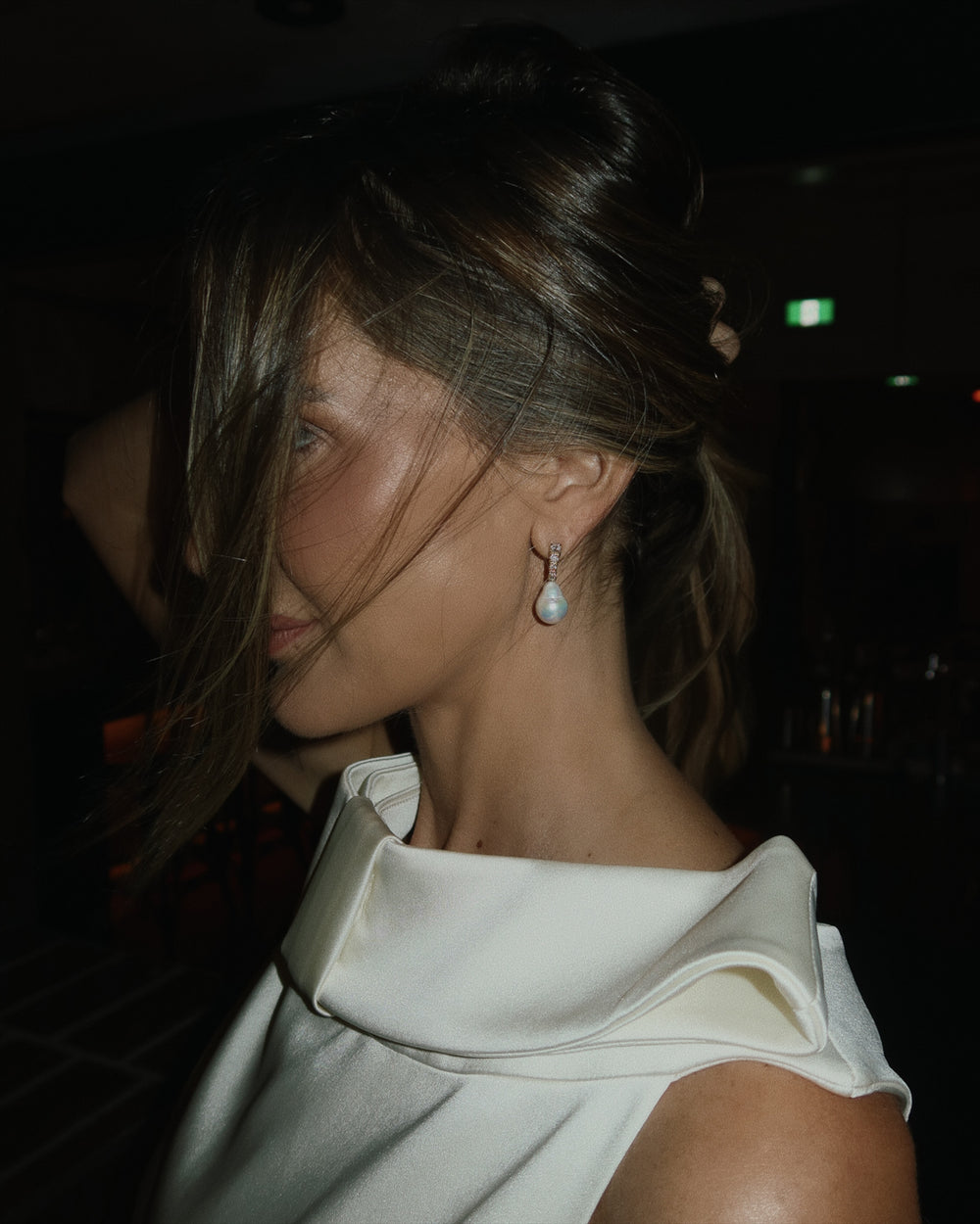 Vermeer Pearl Diamond Earrings - View 