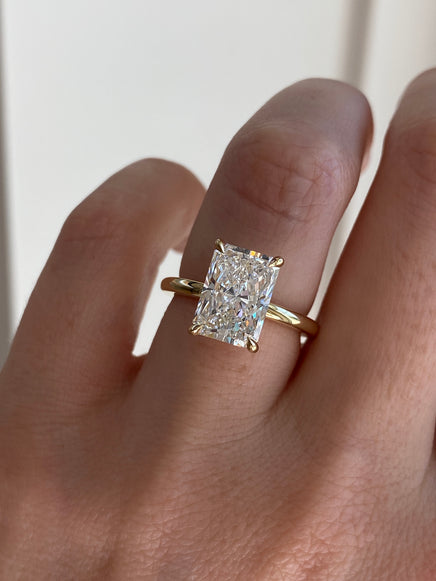 Radiant Ceremonial Solitaire Ring