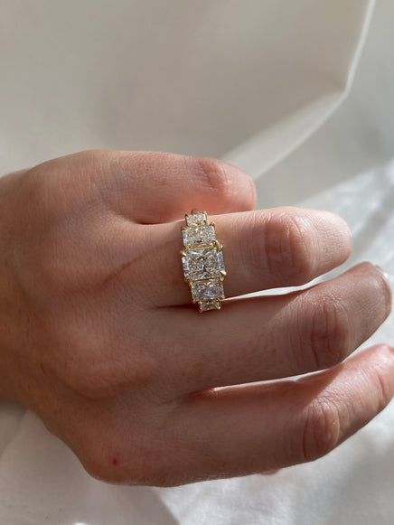 Radiant Signature Five-Stone Ring