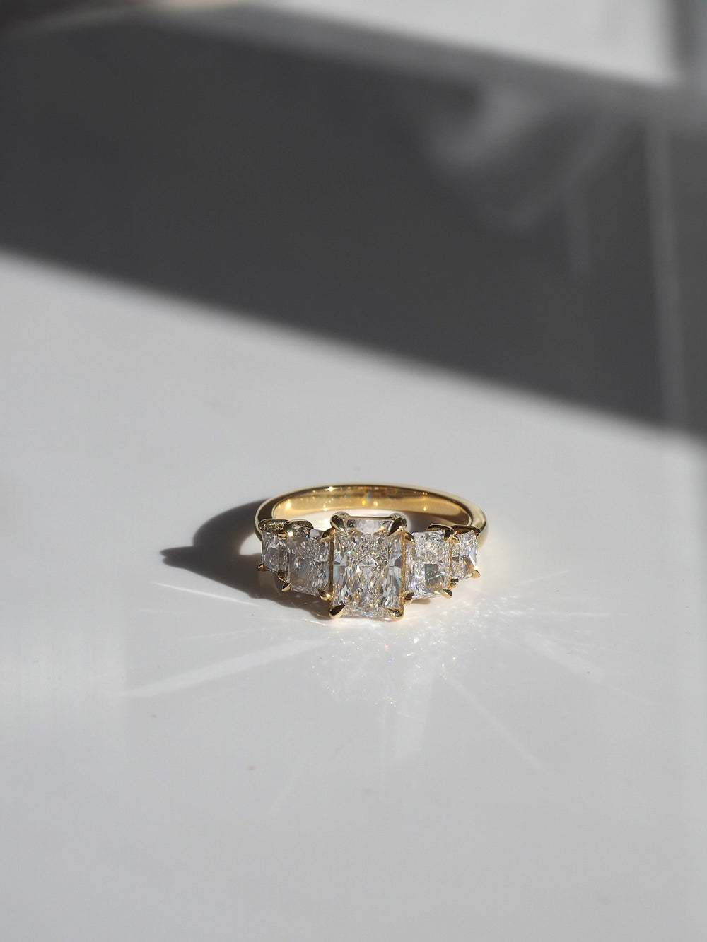 Radiant Signature Five-Stone Ring - View 