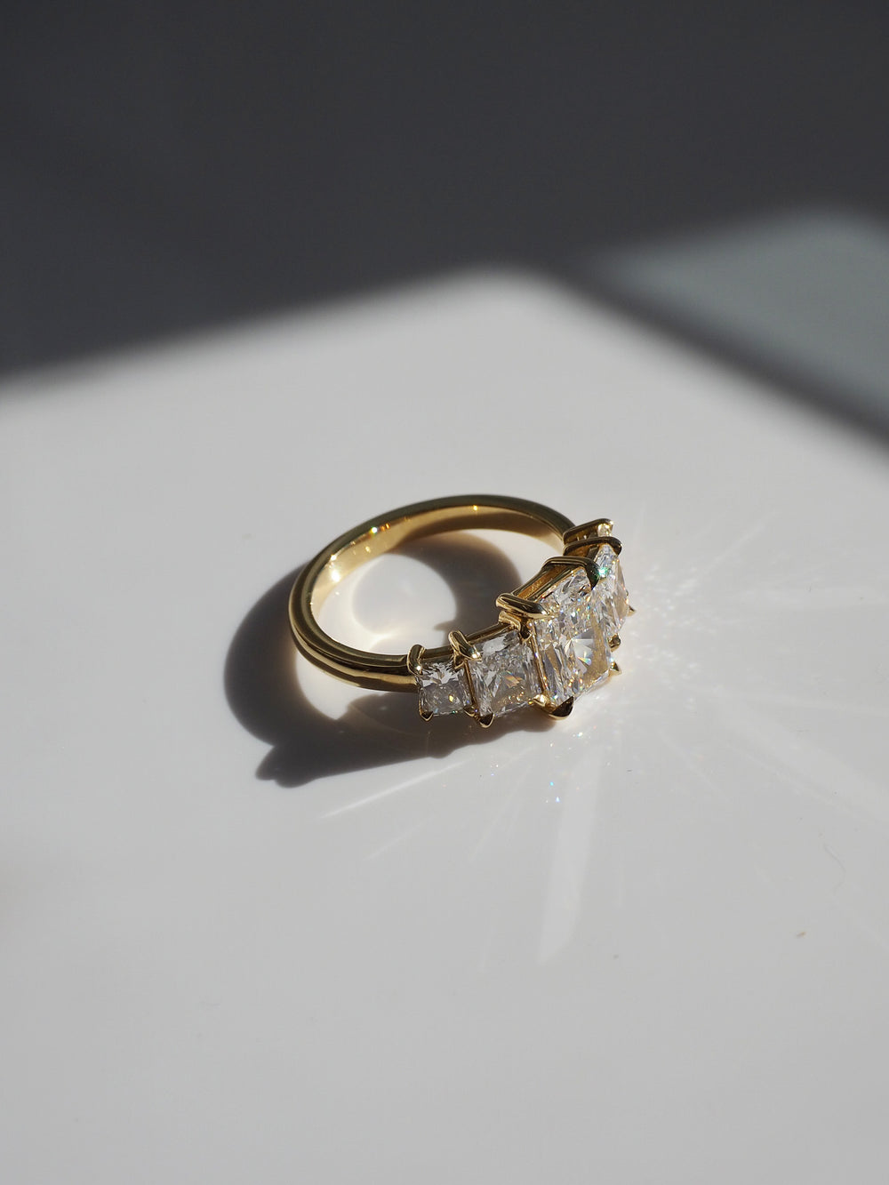 Radiant Signature Five-Stone Ring - View 