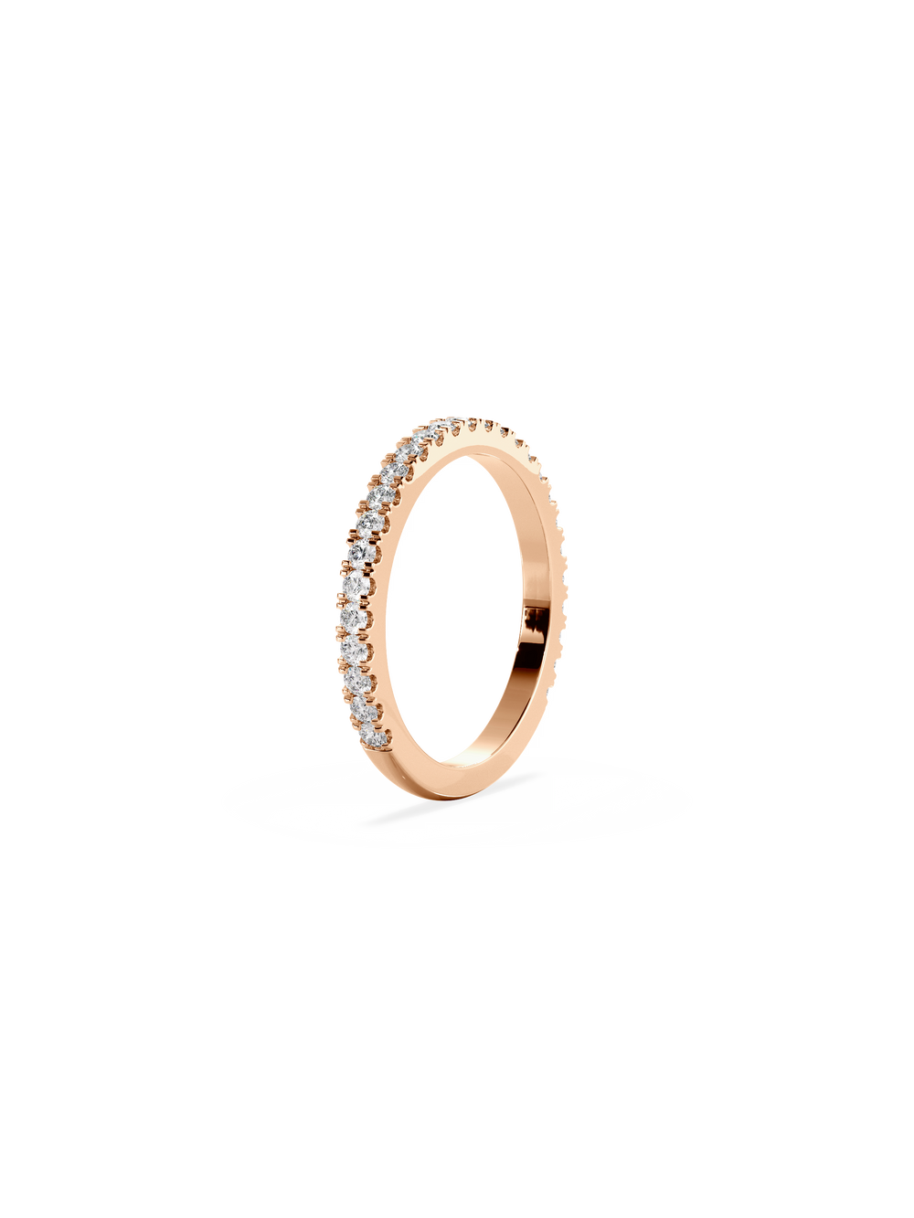 Shimmer Ring - 3/4 Pavé