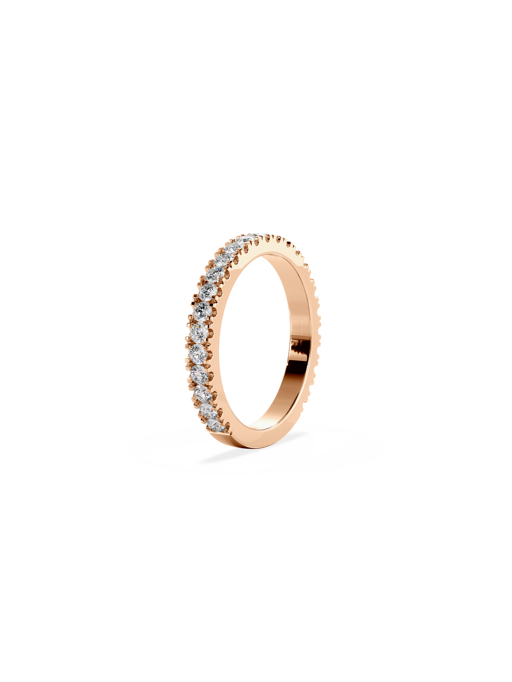 Shimmer Ring - 3/4 Pavé