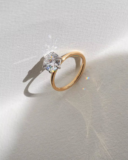 Round Ceremonial Solitaire Ring