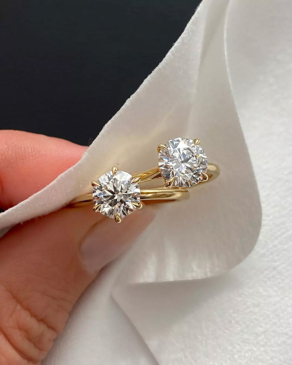 Round Classic Solitaire Ring - View 