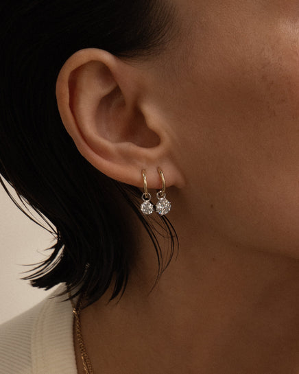 0.50ct Round Diamond Drop Earrings