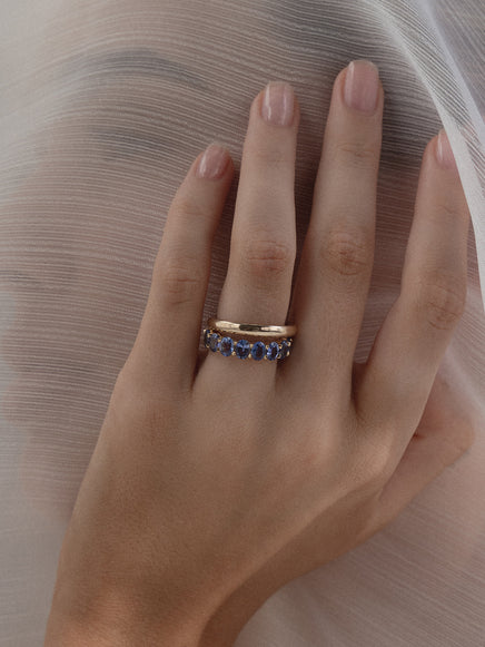 Sapphire Cleo Ring