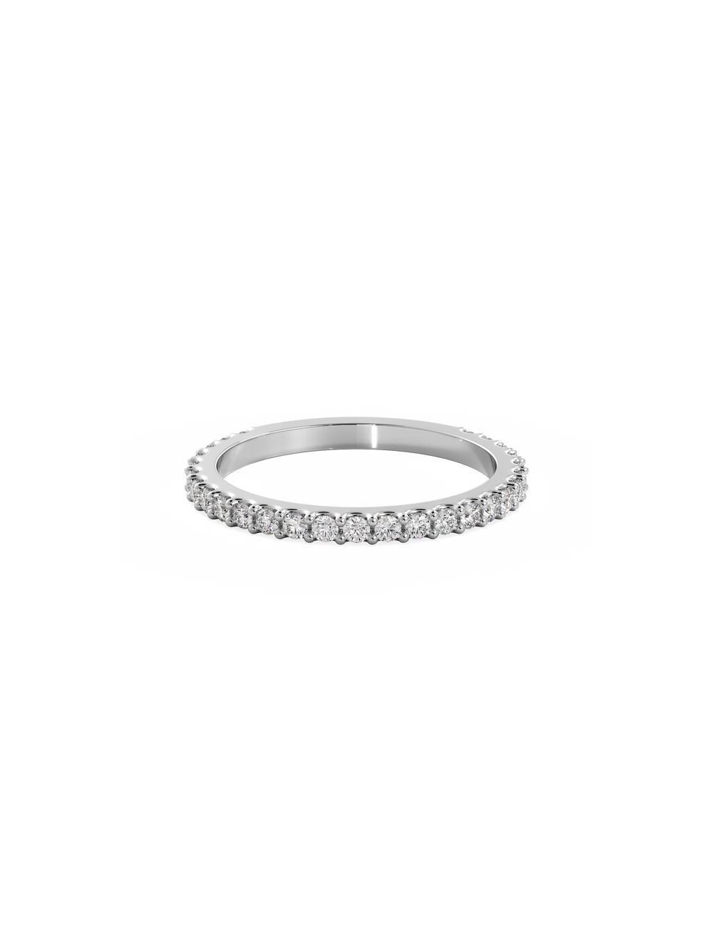 Eternal Ring - 3/4 Pavé - View 